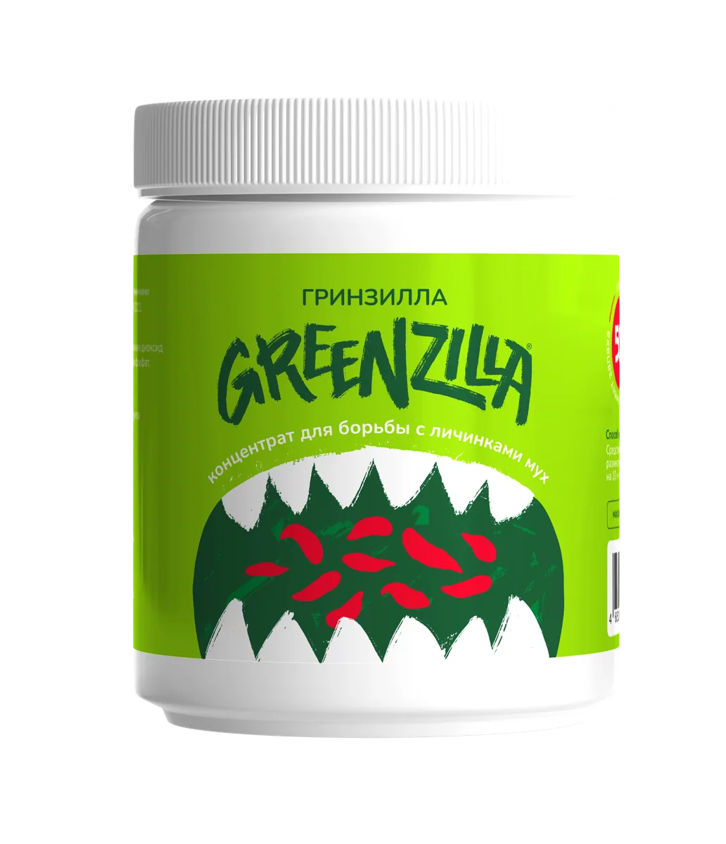 Упаковка Гринзилла Greenzilla концентрат для борьбы с личинками мух 50%, 250 г (12/-/12)